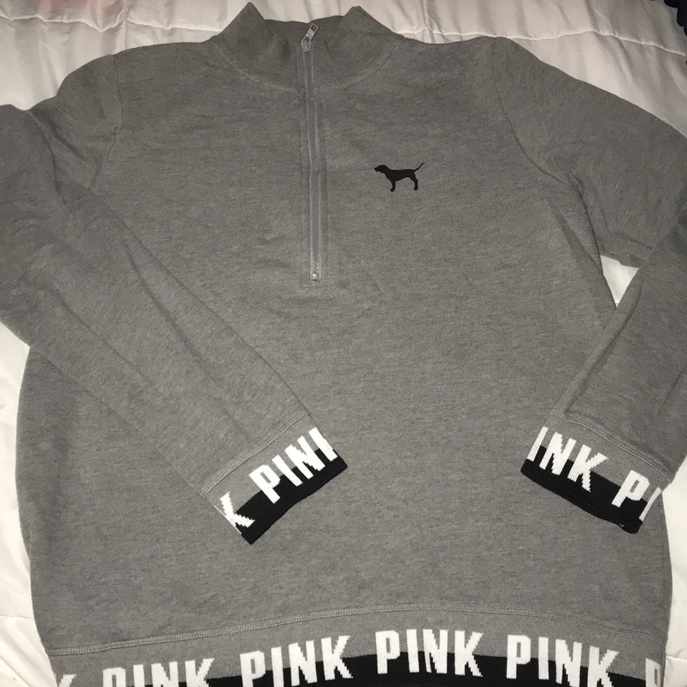 Quarter zip PINK pullover